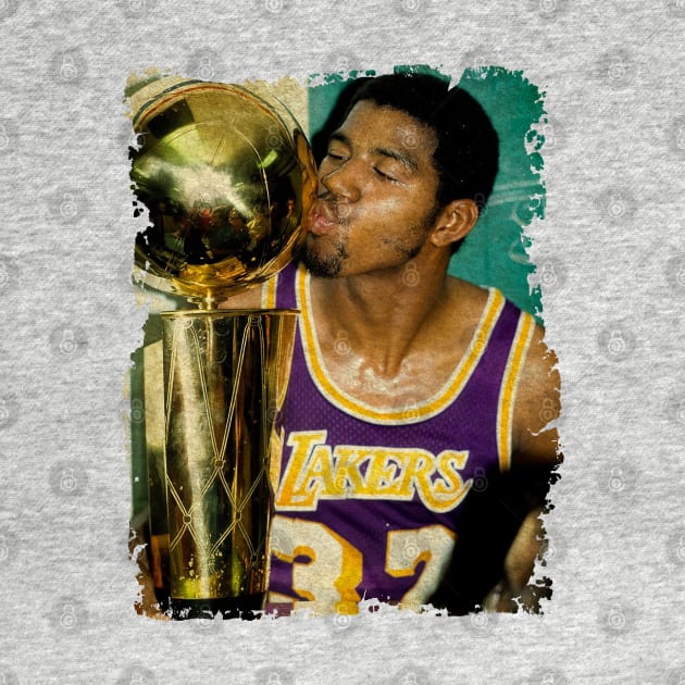 Magic Johnson - NBA Champion, 1980 by Omeshshopart